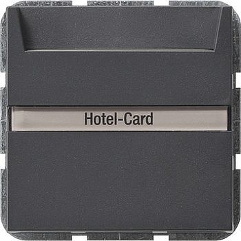 014028 Выключатель для карт, используемых в отелях Антрацит Gira фото