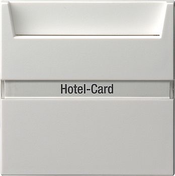 014003 Выключатель для карт, используемых в отелях Белый глянцевый Gira фото
